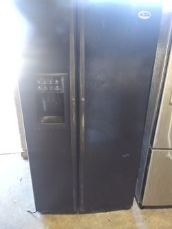 Black GE Profile Dumbledore refrigerator