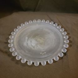 Frosted Glass Pilar Candle Holder