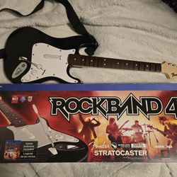 Ps4 Rockband 4 Fender Stratocaster Guitar