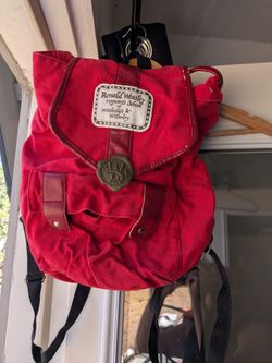 Harry Potter backpack. Red Ronald weasley letter