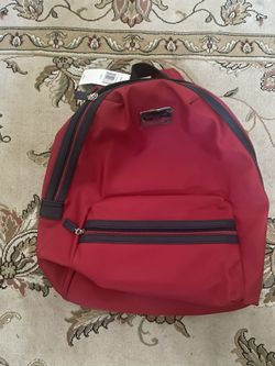 tommy hillfiger backpack red new with tag