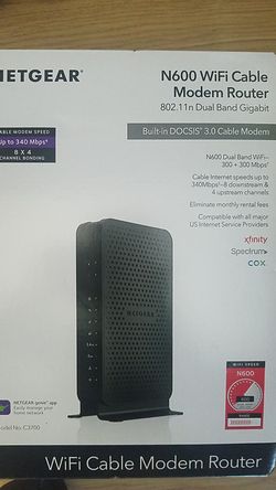 Netgear N600 modem router new in box