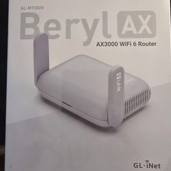 GL.iNet GL-MT3000 (Beryl AX) Pocket-Sized Wi-Fi 6 Wireless Travel Gigabit Router
