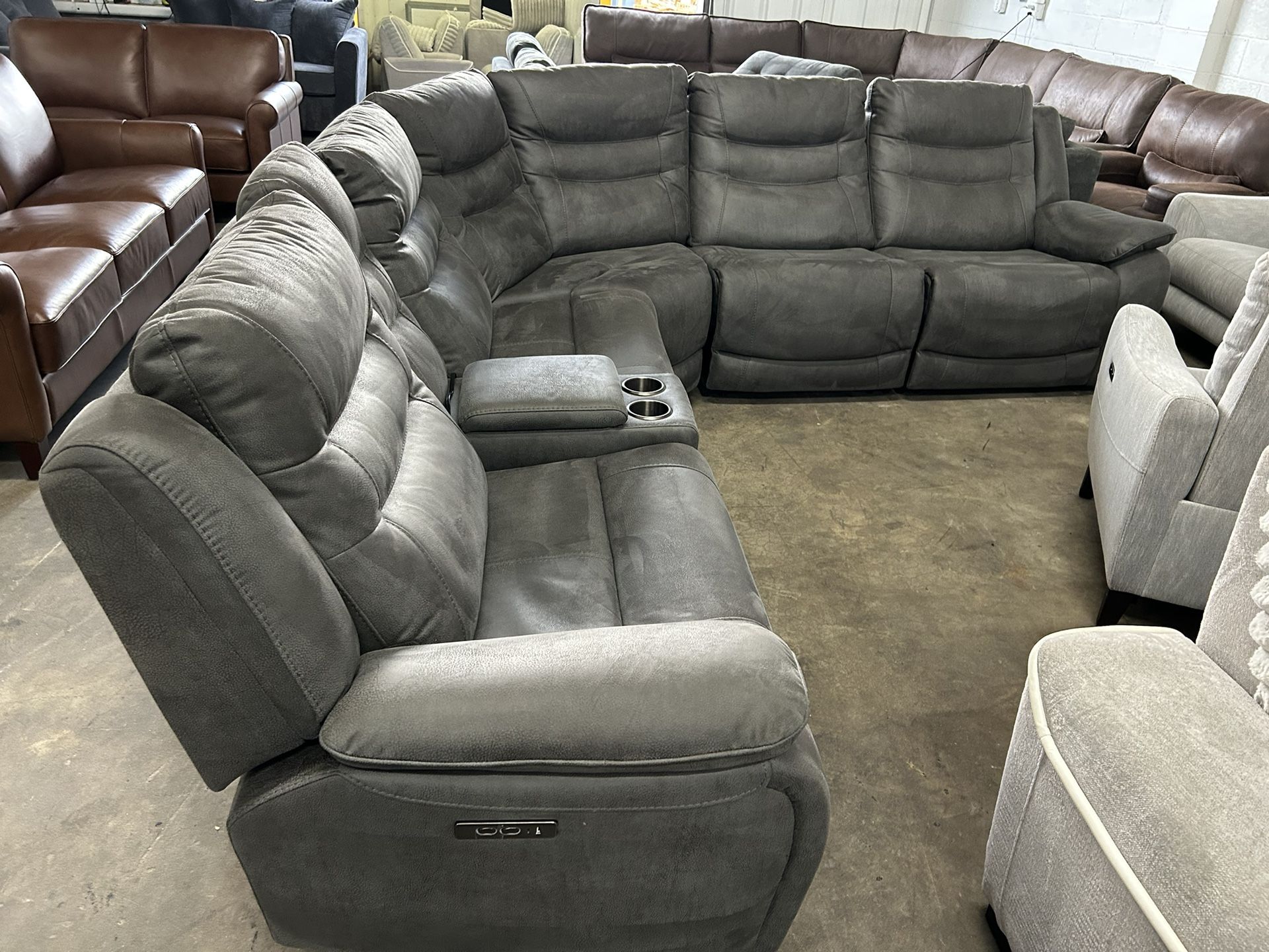 Power Recliner Sectional