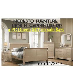 DRESSER MIRROR NIGHTSTAND AND BEDFRAME