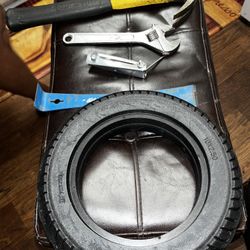 Electric Scooter Fix Solid Tire Replacement Never Flat Again 