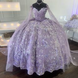 Quinceñera /sweet Sixteen Lilac Dress 