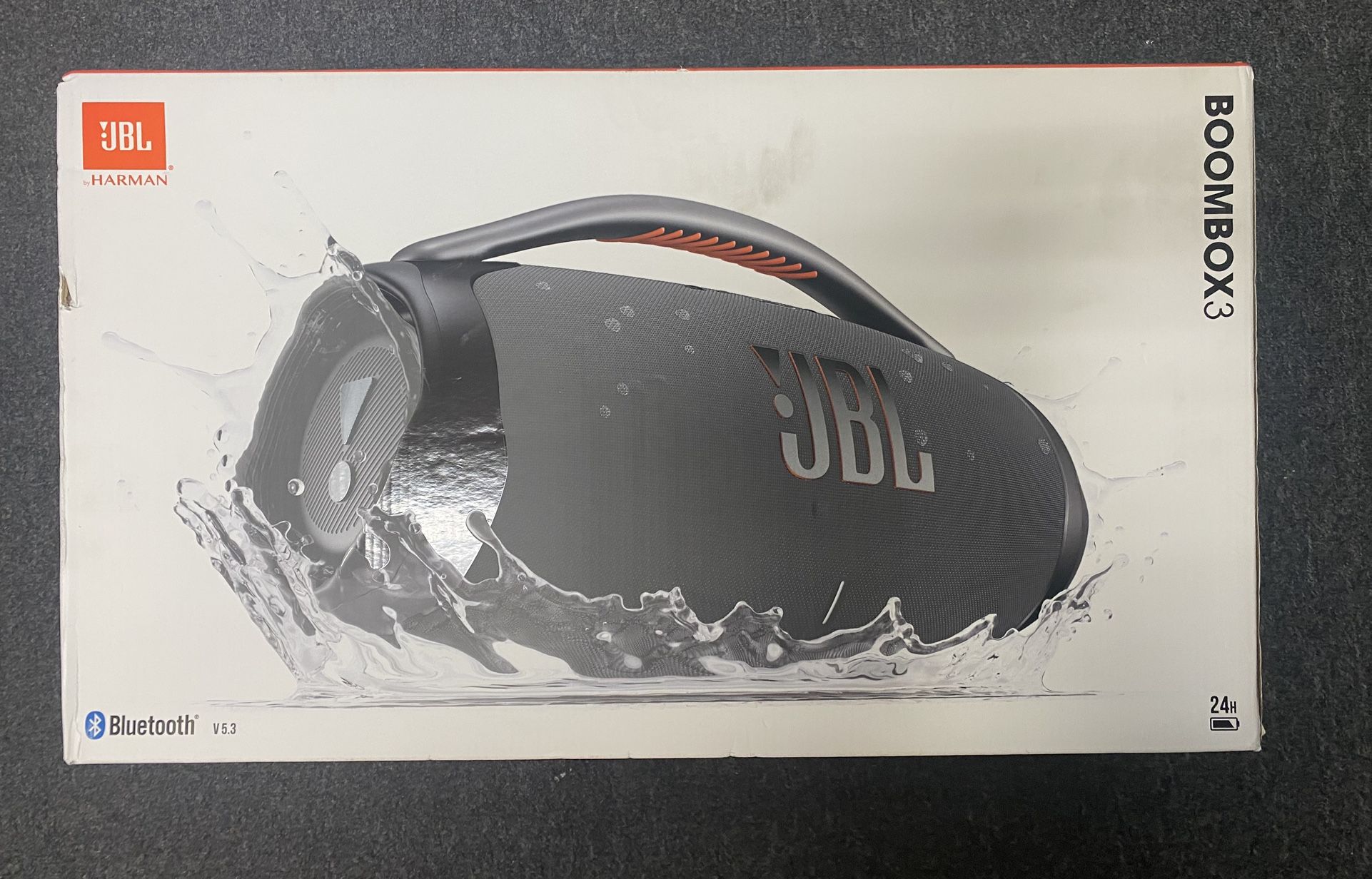 JBL Boombox 3 Waterproof Portable Bluetooth Speaker #JBLBOOMBOX3BLKAM