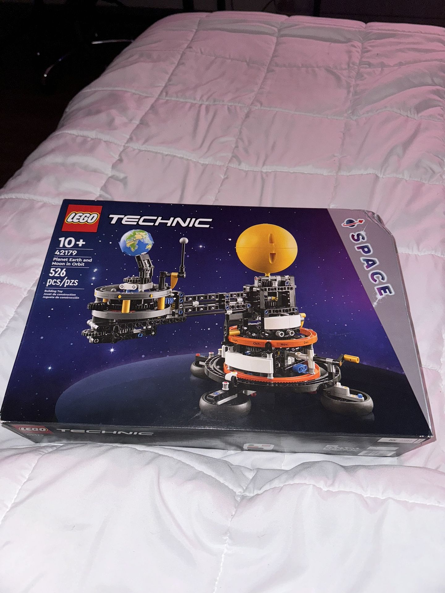 Lego Planet Earth And Moon In Orbit