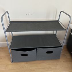 Shelf / Shoe rack/ Closet Organizer With 2 bins