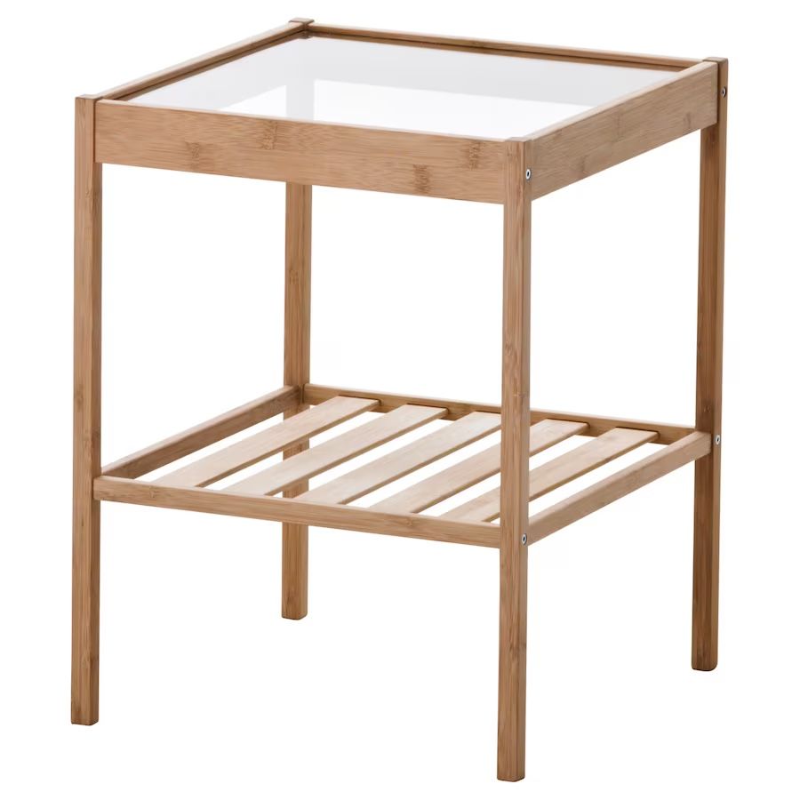 IKEA NESNA Bedside table, bamboo, 36x35 cm