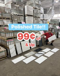 POLISHED TILE - Marble & Stone-Look at CLEARANCE Prices!🔥 