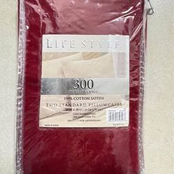 Two standard pillowcases