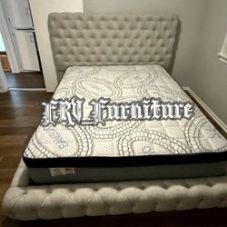New Queen Bed Frame With Mattress 
