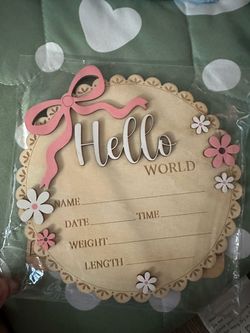 Baby Announcement Sign