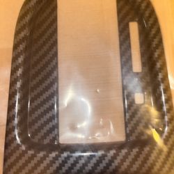 New Carbon Fiber Interior Gear Shift Panel Cover Trim For Ford Mustang 2015-23