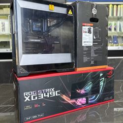 Cyber Power Gaming PC 2TB SSD/32GB Ram Bundle With ASUS Rog Strix 34” Gaming Monitor 