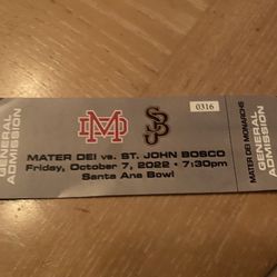 Mater Dei vs St. John Bosco 2022