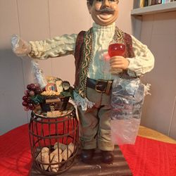 Karen Didion Wine Barrel Cork Collector Figurine 