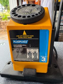 NEW Plasplugs High Speed Drill Bit Sharpener BMU406 – Never Used