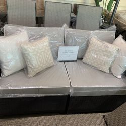 Two Piece Outdoor Bench 