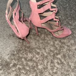 Baby Pink Heels Size 8 1/2