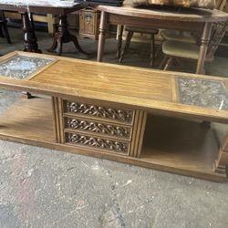 70s Coffee Table And End Tables