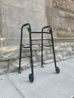 Equate Adjustable Height Folding Walker - Excellent Working Condition