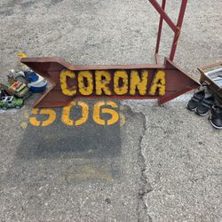 Corona Metal Sign 