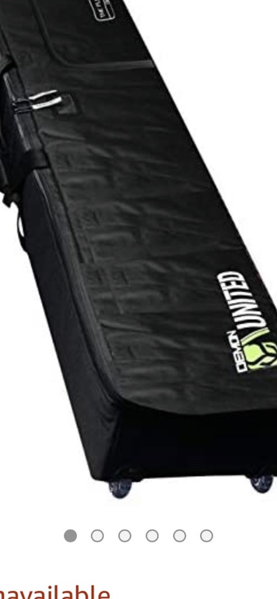 Demon united black snowboard bag