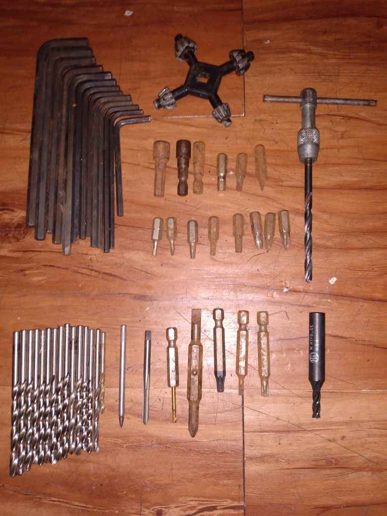 Lot Of Tools Bits N Allen Wrenches