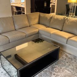 Designer American Leather Sectional 