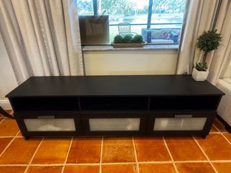 Black TV console