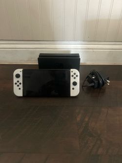 Nintendo Switch OLED White with Dock and Charger