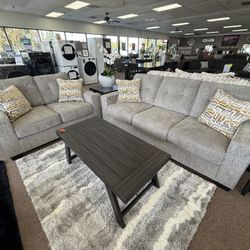 2 PC SOFA AND LOVESEAT 
