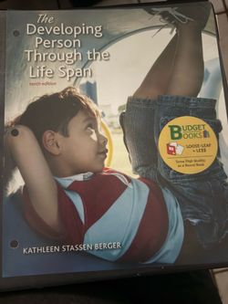 The developing person through the life span book