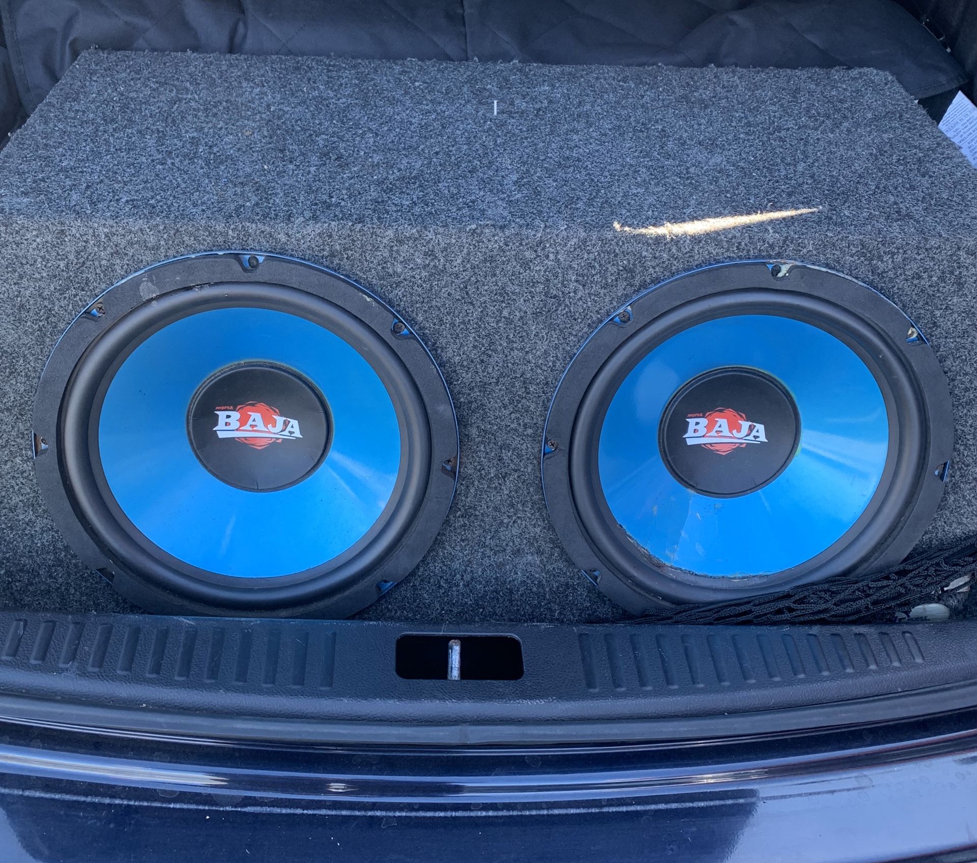 Two 12inch subwoofers BAJA