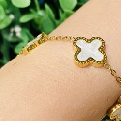 Charm Bracelet 18K Plated Gold 