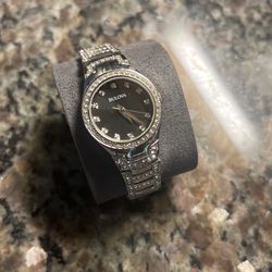Bulova Stainless Steel Diamond Watch