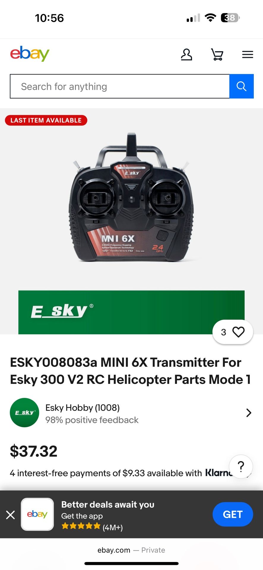 New Mini 6X Transmitter For RC Helicopters