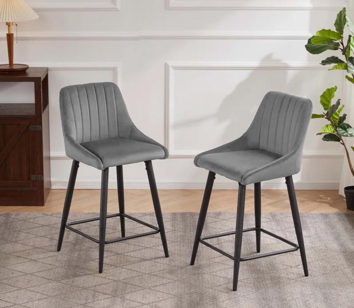 Gray Counter stools / chairs