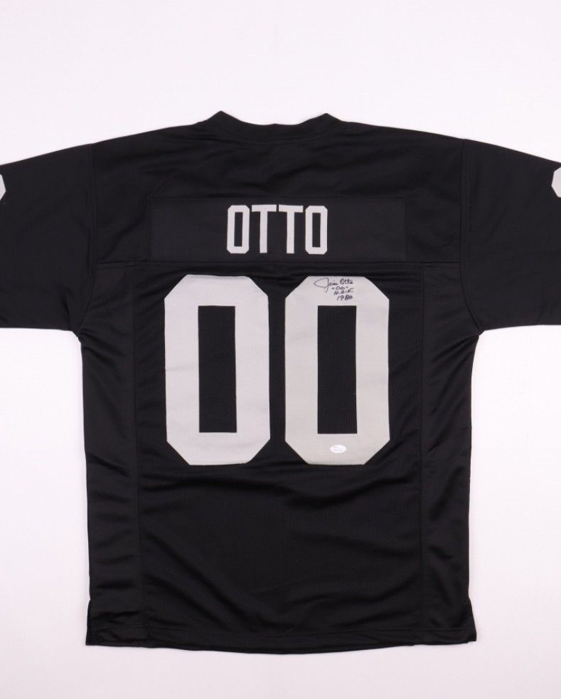 Oakland Raiders Jim Otto Signed Jersey Inscribed "H.O.F. 1980" (JSA Authentication)