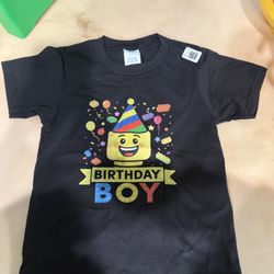 Lego Bday Shirt NEW 5t
