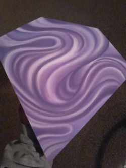 Diamond shaped purple waves