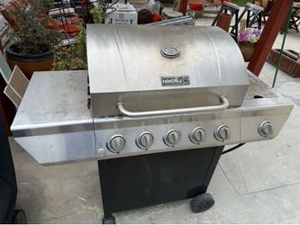 Nexgrill 5-Burner Propane Gas Grill in Stainless Steel with Side Burner