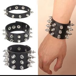 Rock N Roll Gothic Spiked Bracelet 