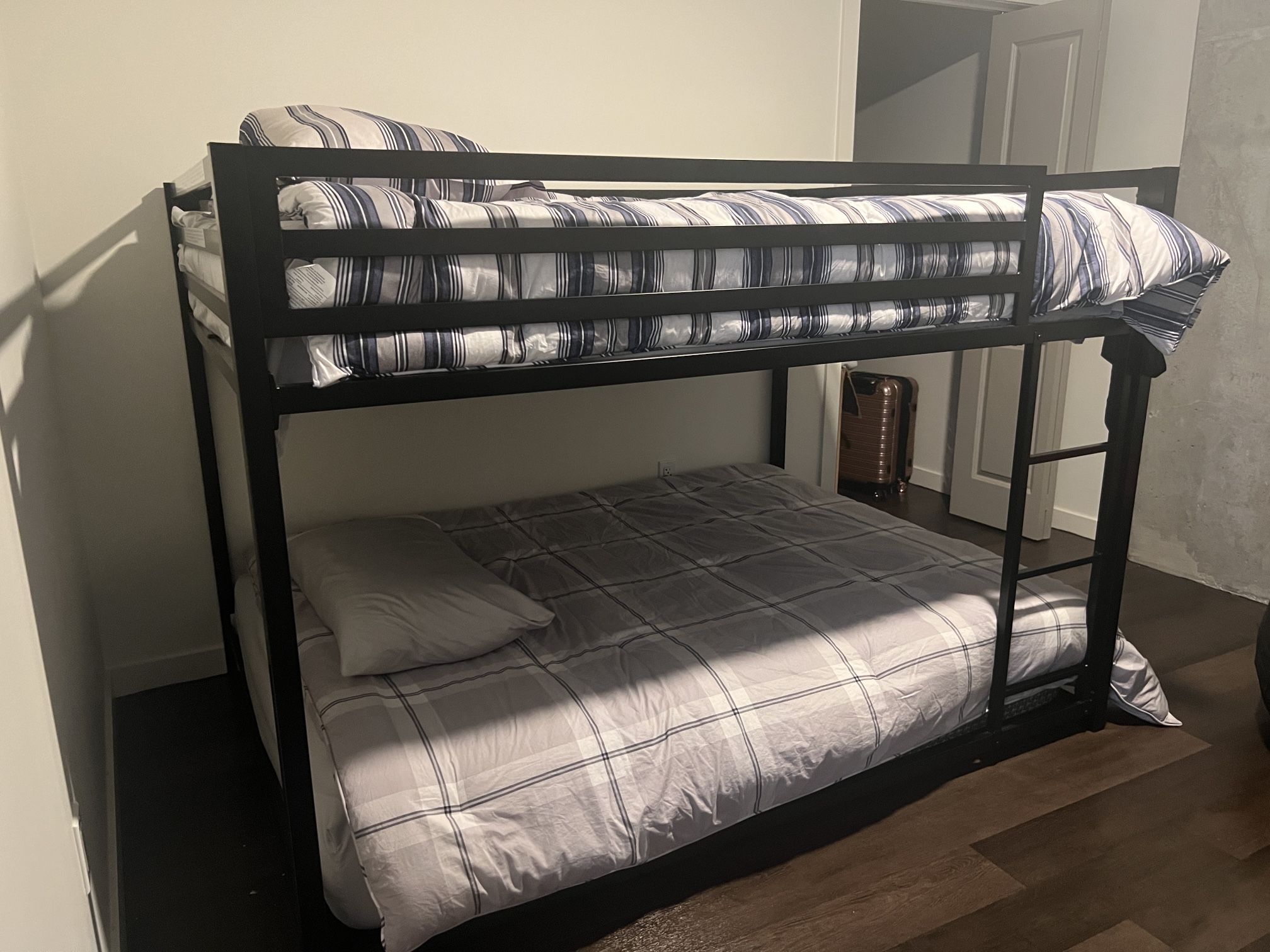 Kids Bunk Bed Sz Full W/ Mattress Barley USED) Also Drawer That New Needs To Finish Building 