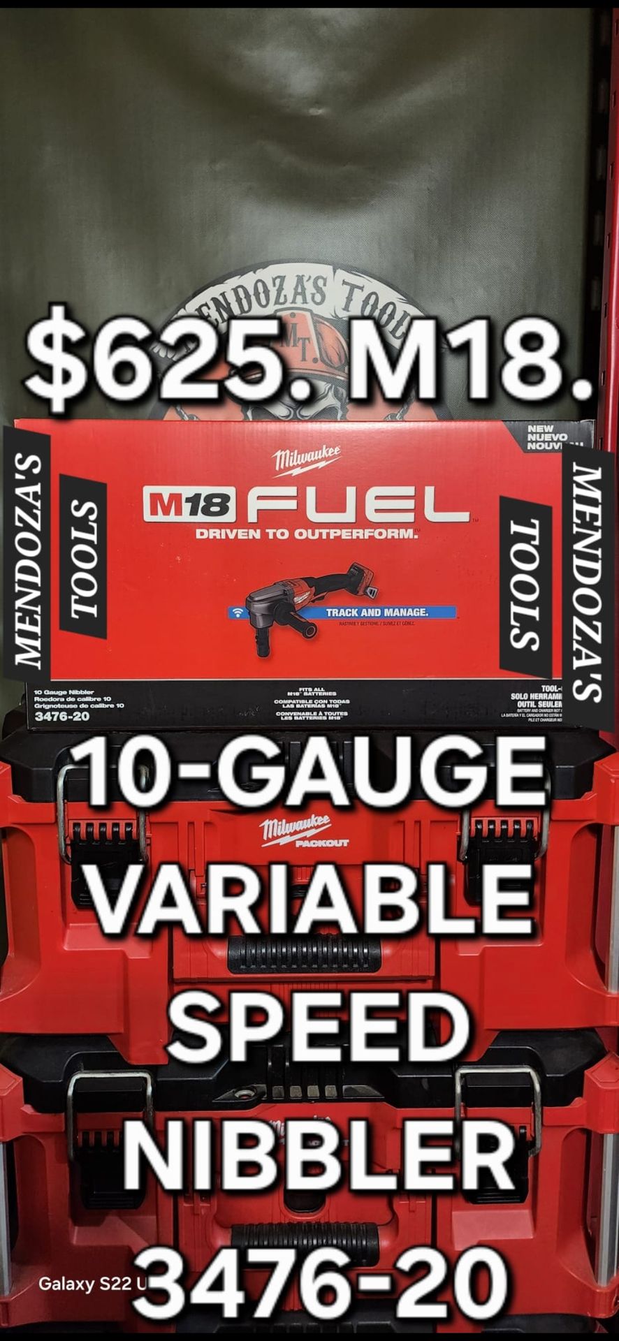 Milwaukee 10-Gauge Variable Speed Nibbler Fuel M18