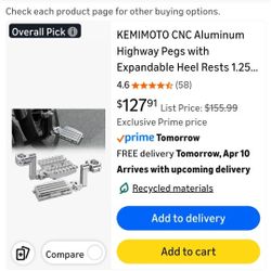 Aluminum Highway Pegs