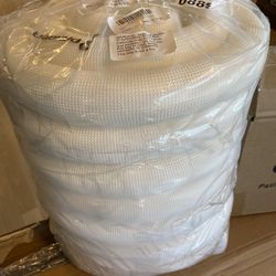 8 Pcs 6 ft Pipe Insulation Foam Tube Heat Preservation Insulated Foam Anti Slip Tubing Cover WHITE